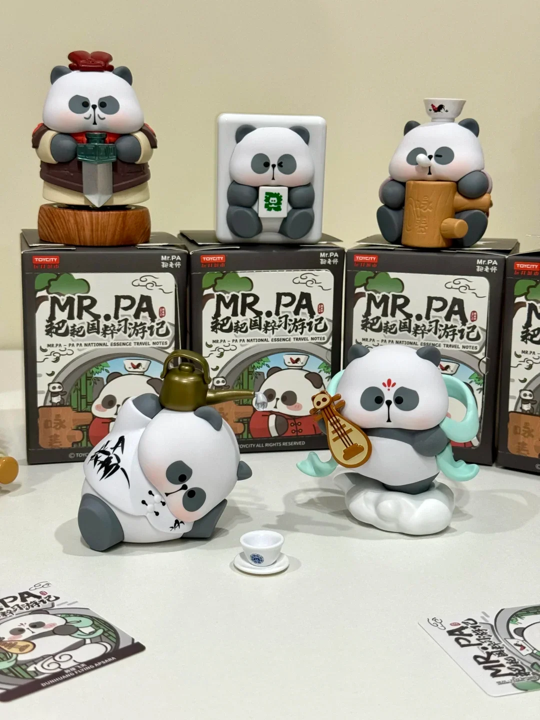 

Genuine Rake Teacher Blind Box Rake National Heritage Travelogue Figurine Panda Doll And Other Related Birthday Gifts