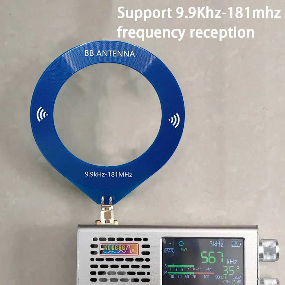 Small Ring BB Antenna 9.9khz-181mhz Donut MW/SW Antenna Circular Antenna for Malachite SDR Receiver TEF6686 Receiver