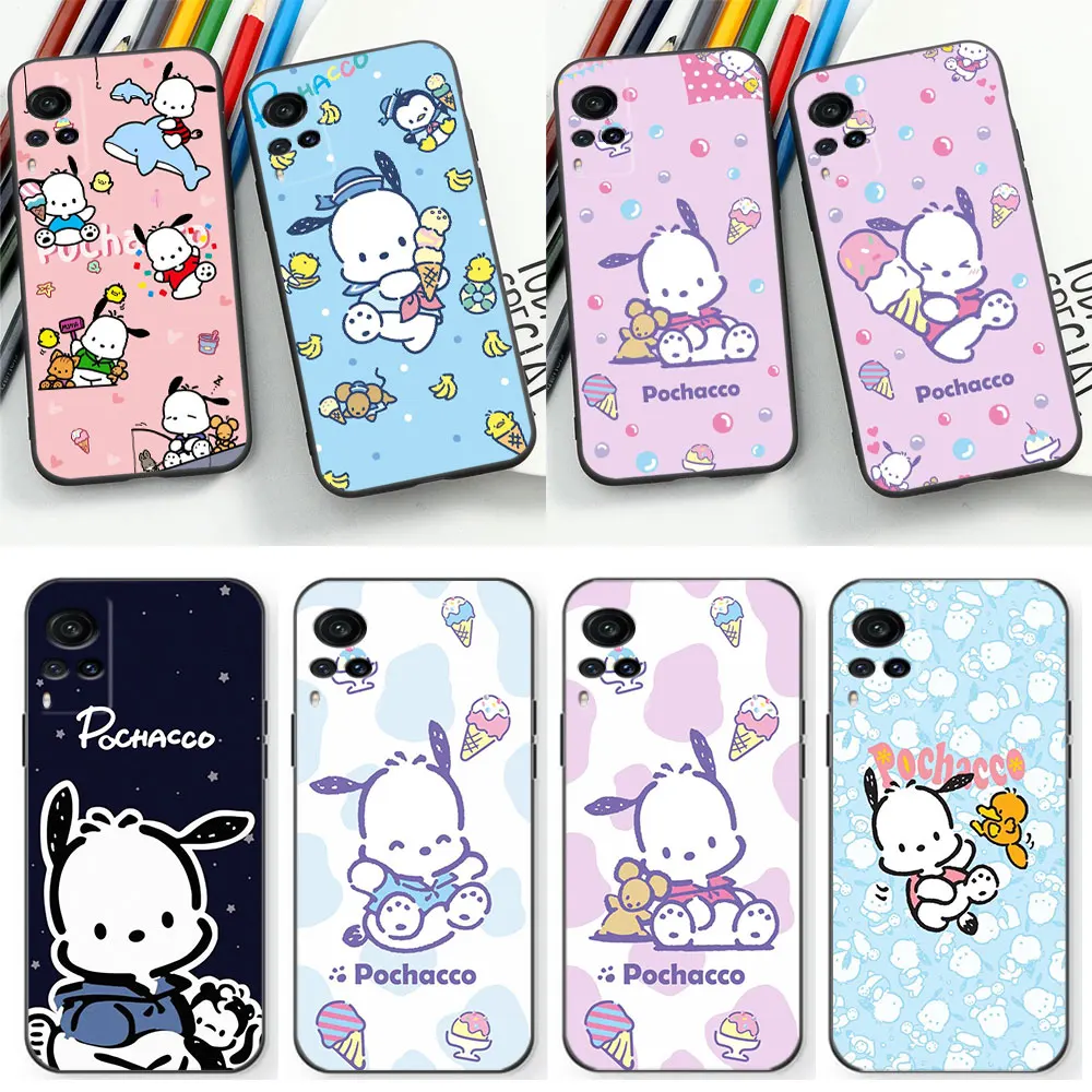 Cartoon Pochacco Cute Phone Case For VIVO V29E V29 V27 V27E V25 V23 V23E V21 V21E V20 X90 X80 X70 X60 X50 Z1 Pro 5G Cover Cqoue