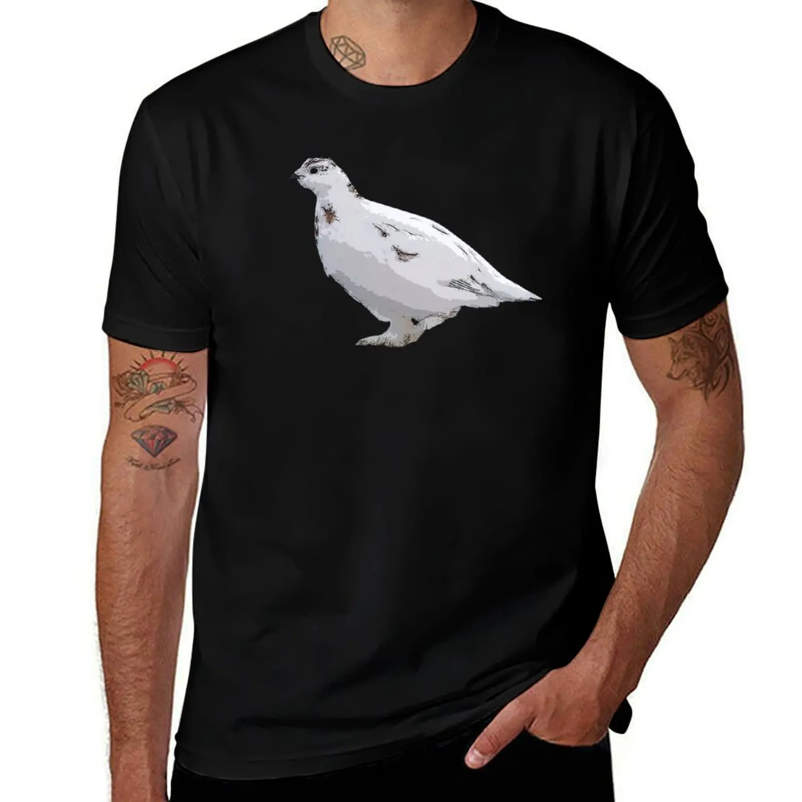 

Willow Ptarmigan Winter Color Design T-Shirt cotton t shirt pack t shirts for man pack white T-Shirt