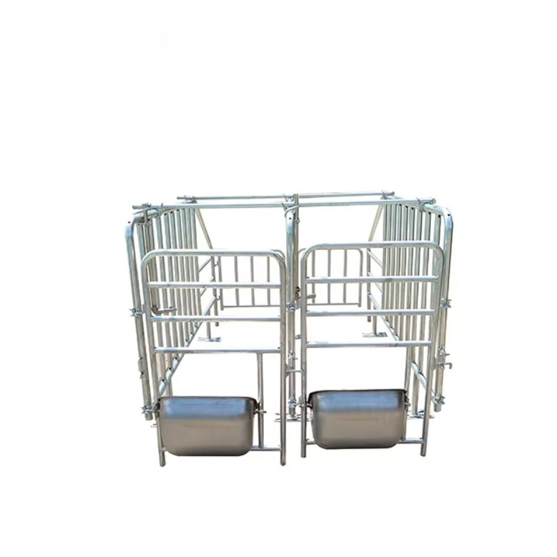 Animal Farming Equipment Heavy Gestation Positioning Bar Galvanized Gestation Pen Pig Cage Fence Fattening Pens