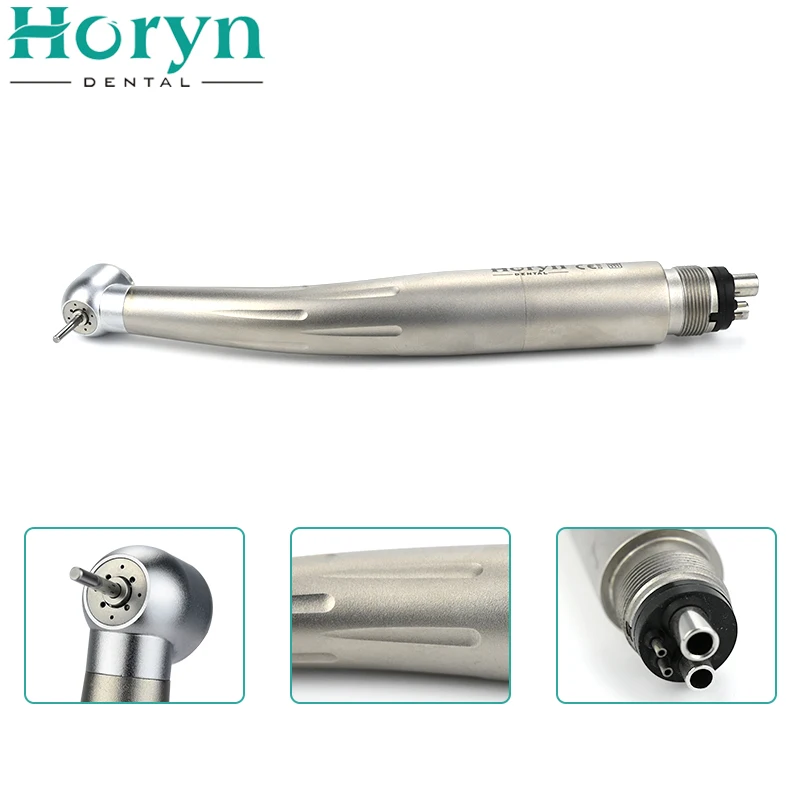 Dental Silver Willow Pattern High Speed Handpiece M4/B2 4 Water Spray Compatible 4-point Anti Suction Kv Type