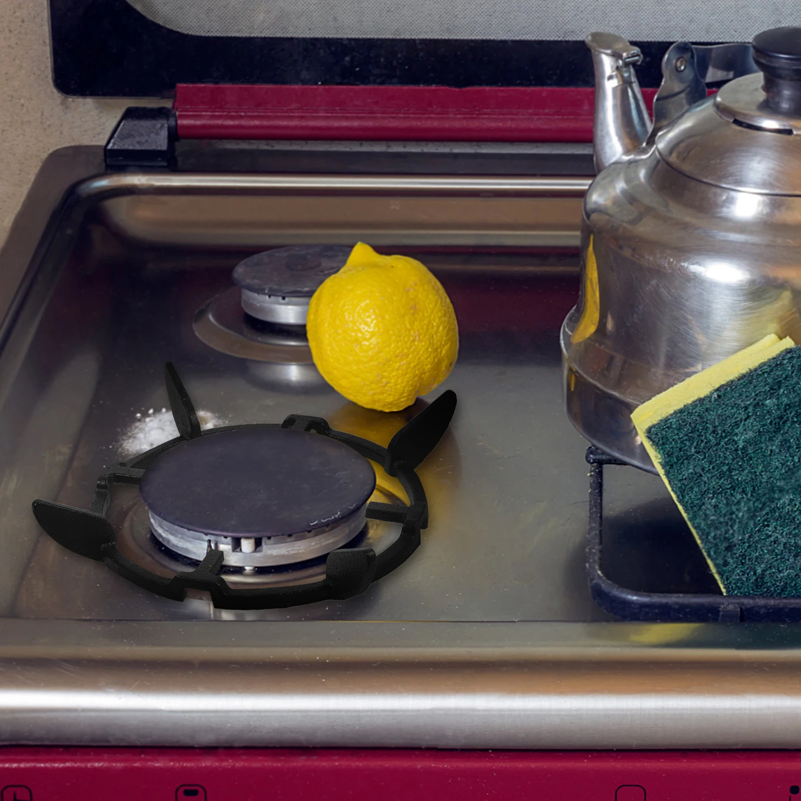 

Gas Stove Wok Ring Heavy Duty Cast Iron Pot Support Rack Stove Trivet Anti Scratch Non Slip Wok Pot Trivet