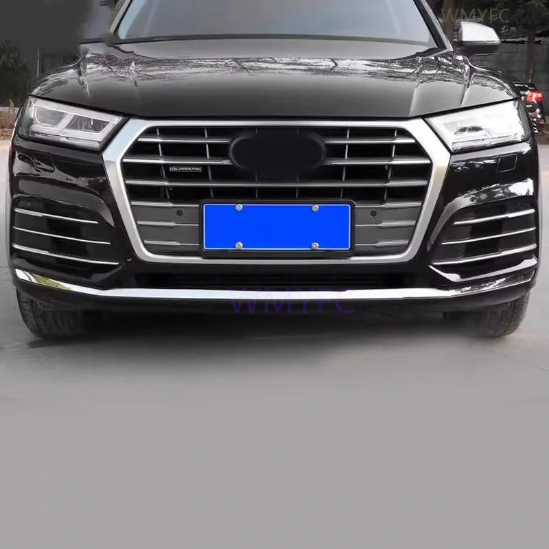 

For Audi Q5 2018 - 2020 ABS Chrome Front Bottom Bumper Cover Trim Decoration Molding Garnish Strip Car Styling Accessories