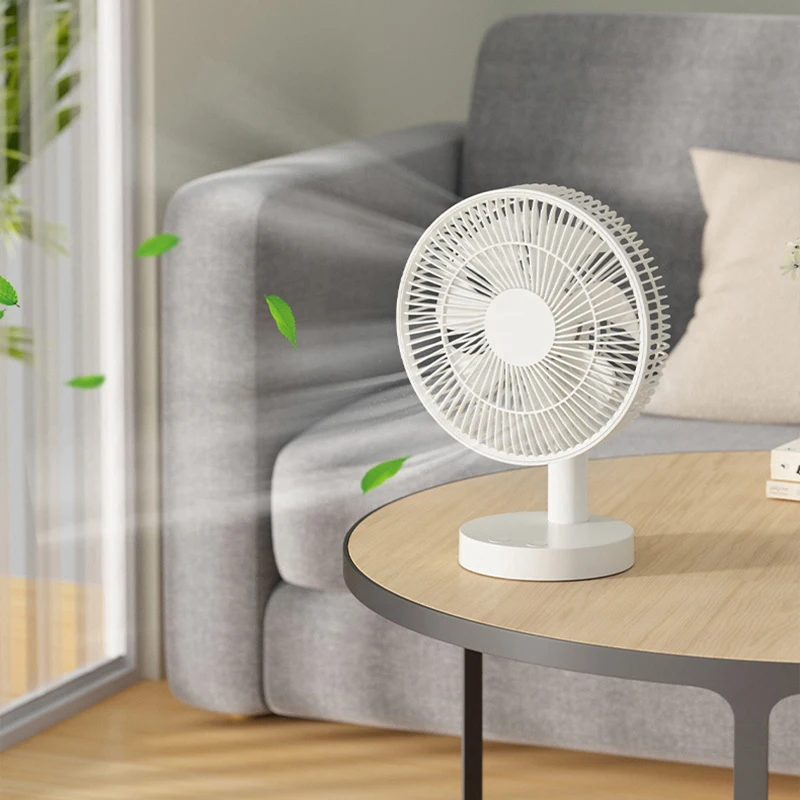 Mini Cooling Fan 4 Speeds USB Rechargeable Quiet Portable Fan With Timing Function,90 Adjustable Angle Outdoor Floor Fan