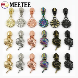 10-30Pcs Meetee 5# Nylon Zipper Slider For Zippers Closure Bag Clothes Zips Pull Head Zip Repair Kits DIY Sewing Accessories
