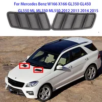 Para Mercedes Benz W166 X166 GL350 GL450 GL550 ML ML350 ML550 2012 2013 2014 2015 rejilla de ventilación del capó delantero del coche capó de entrada de flujo de aire