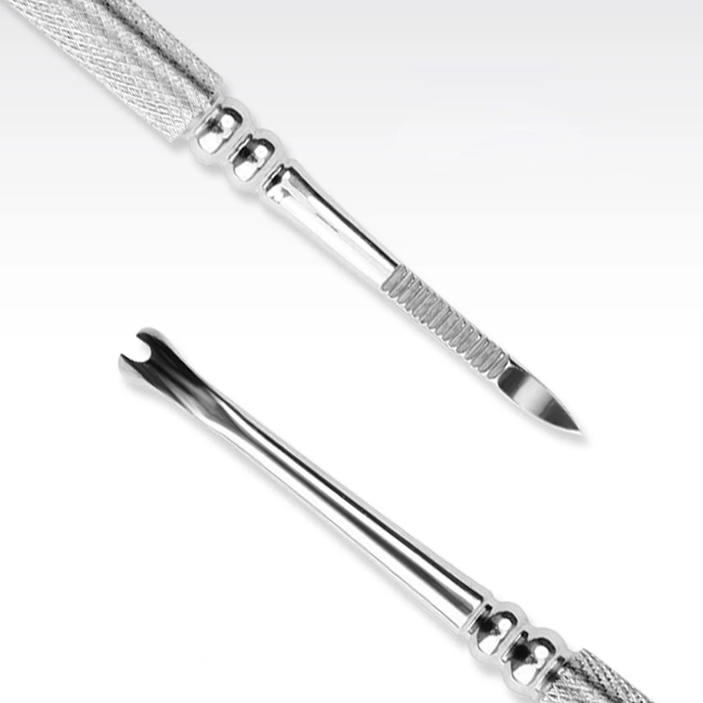 

3pcs Stainless Steel Dead Skin Forks Cleaner Cuticle Remover Tool Manicure Tools Nail Durable Corrosion Resistant Nail