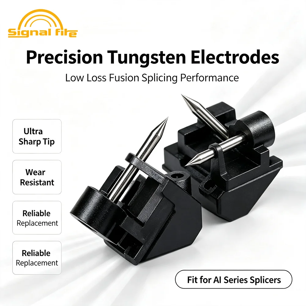 Eletrodos de Reposição Signal Fire para Máquina de Fusão de Fibra Óptica AI6A AI6C AI7 AI8 AI9 AI10