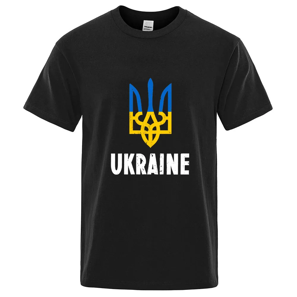 Ukraine Trident 2025 New Men's Quick Dry Ordinary Thin Short Sleeve Ukrainian Patriotic Graphic Sport T-Shirt Versatile Tops