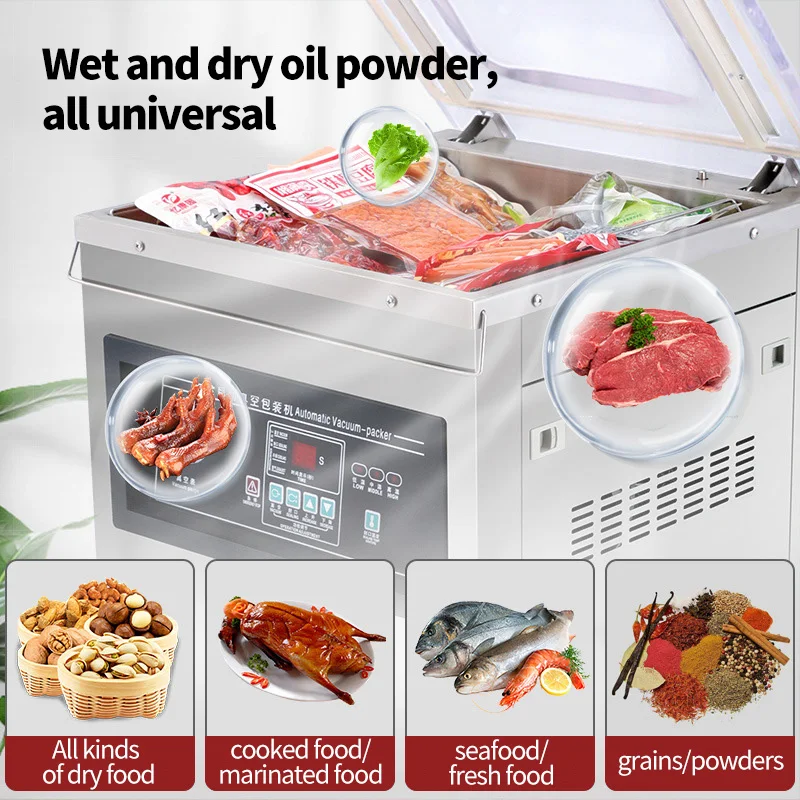 Dz-400 Wholesale Low Price Industrial Keeping Fresh Seafood Chicken Fruit Meat Tea Rice Vacuum Packaging Machine With Nitrogen