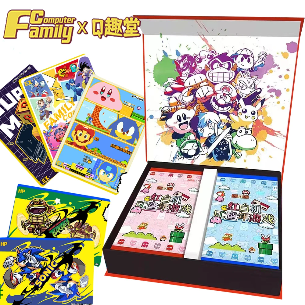 Family Computer Childhood Games Collection Cards Classic Nostalgia Anime Characters From Memory Three Fold Card Enthusiasts Gift