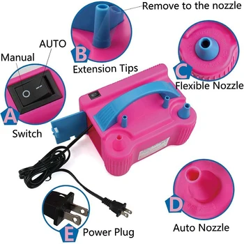 1pc, Balloon Inflatable Electric Air Pump, Birthday Party Supplies, Wedding Supplies,…