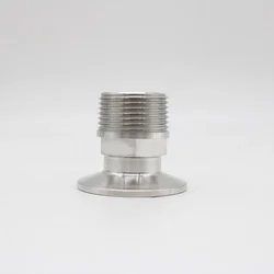 304/316l stainless steel hexagonal quick-install outer wire joint sanitary clamp type quick-connect chuck outer tooth pipe fitti