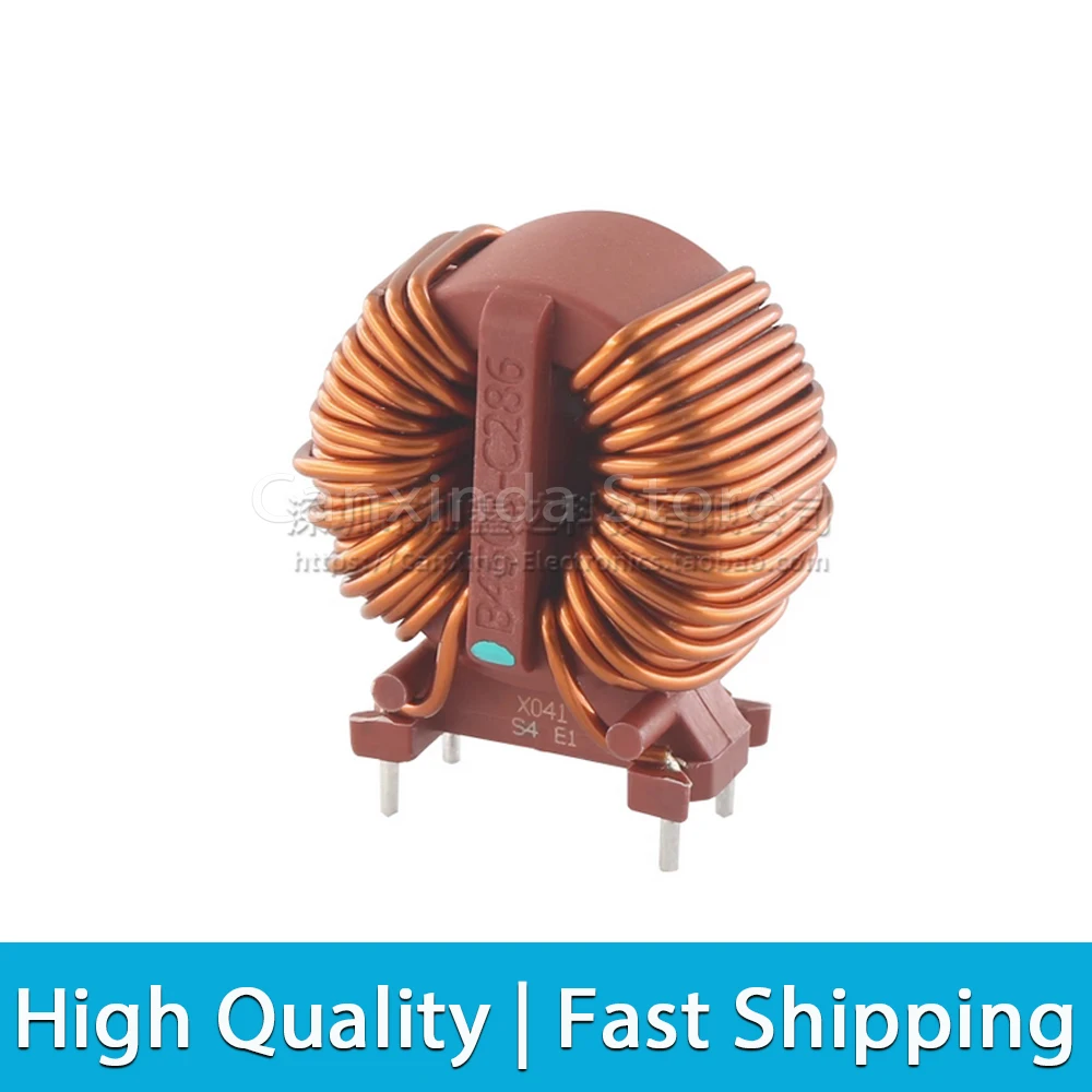 2pcs Vertical 28mH 10A Toroid Magnetic Ring Common Mode Inductor Large Current Wire Wind Coil Inductance Power Filter