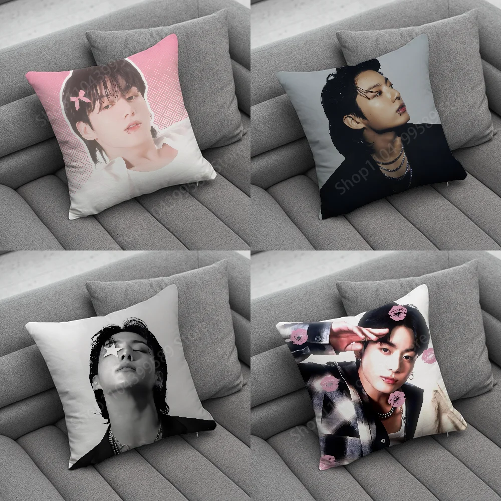 Singer J-JungKookS-S Pillow Case Soft Cushion Cases for Farmhouse Sofa Decor Home Decorations and Protector