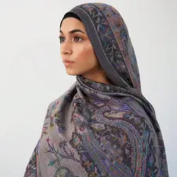 Hot selling fashion paisley cashew cotton pashmina bohemian style su scarf shawl