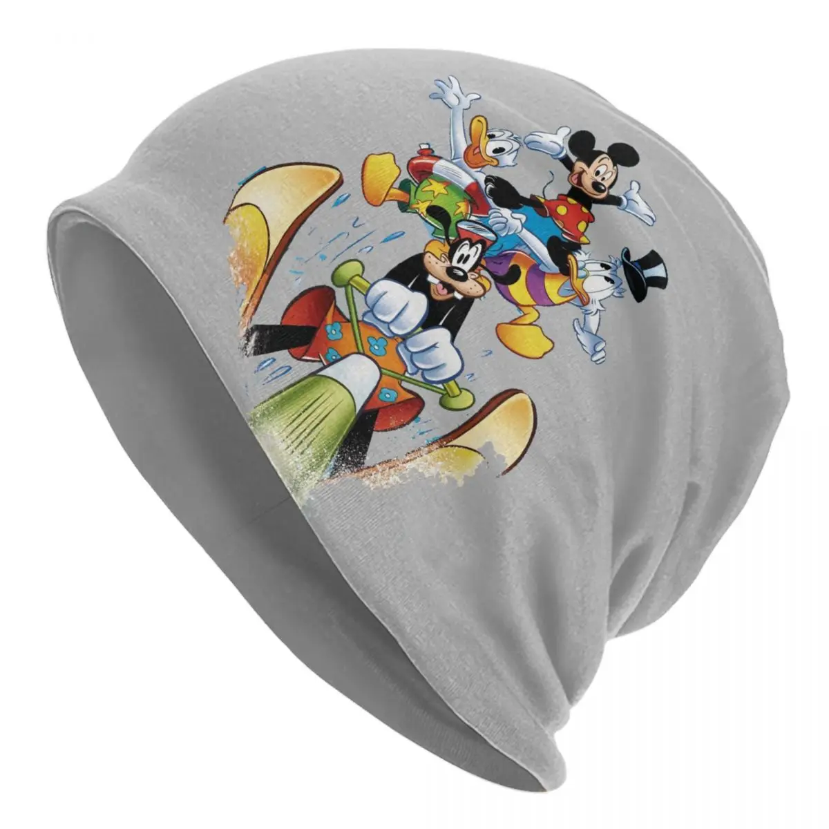 Custom Mickey Mouse Pluto Minnie Goofy Donald Duck Bonnet Hat Knitting Hat Men Women  Unisex Adult Winter Warm Beanies Cap