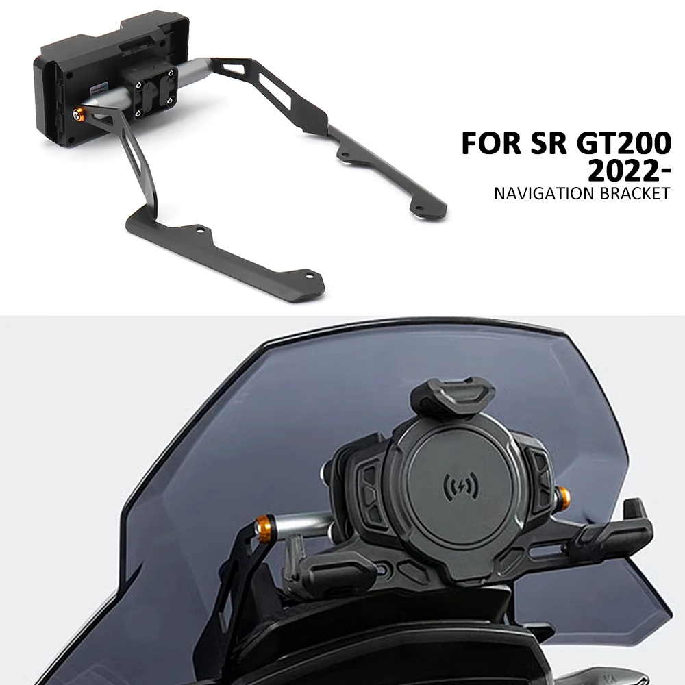 Motorcycle Phone Holder GPS Mount Support 12mm/22mm Shockproof Navigation Bracket For APRILIA SR GT 200 GT200 Sr Gt200 2022 2023