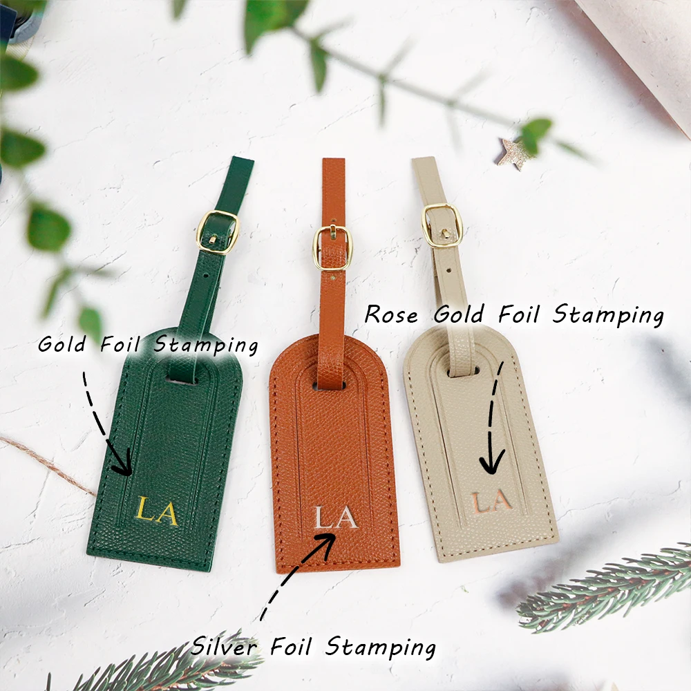 Personalisierte PU-Leder Damenhandtaschen, Gepäckanhänger, Anhänger, Anti-Verlust-Gepäckanhänger, Gepäckzubehör – Detail 4