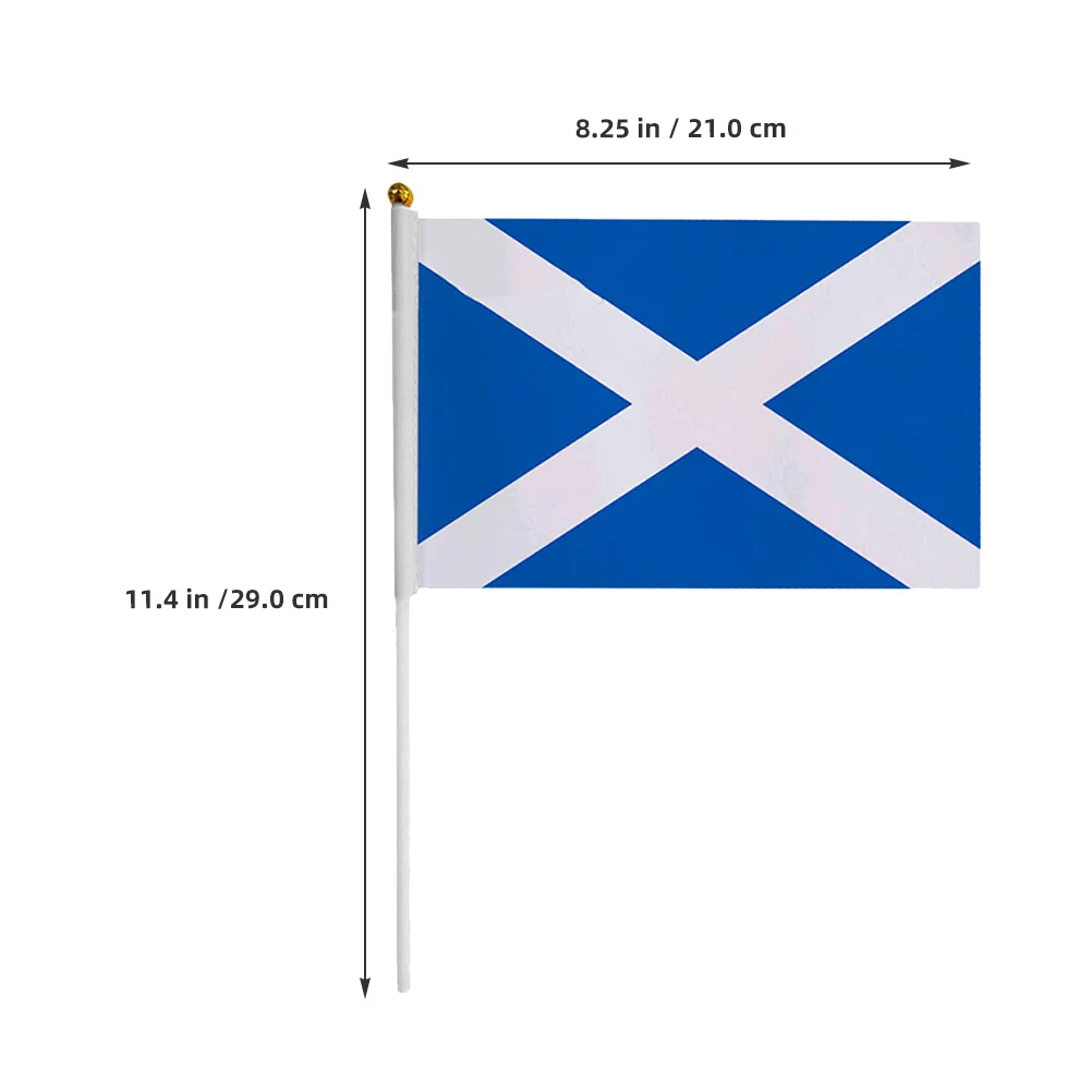 10 قطعة أعلام اسكتلندية محمولة باليد براعة دقيقة لمهرجانات المهرجانات والمناسبات المدرسية أعلام اسكتلندا للاحتفال #6