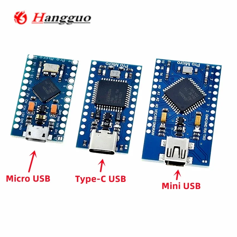 Pro Micro ATmega32U4 3V/5V 16MHz Replace ATmega328 For ATMega 32U4 Pro Mini With 2 Row Pin Header