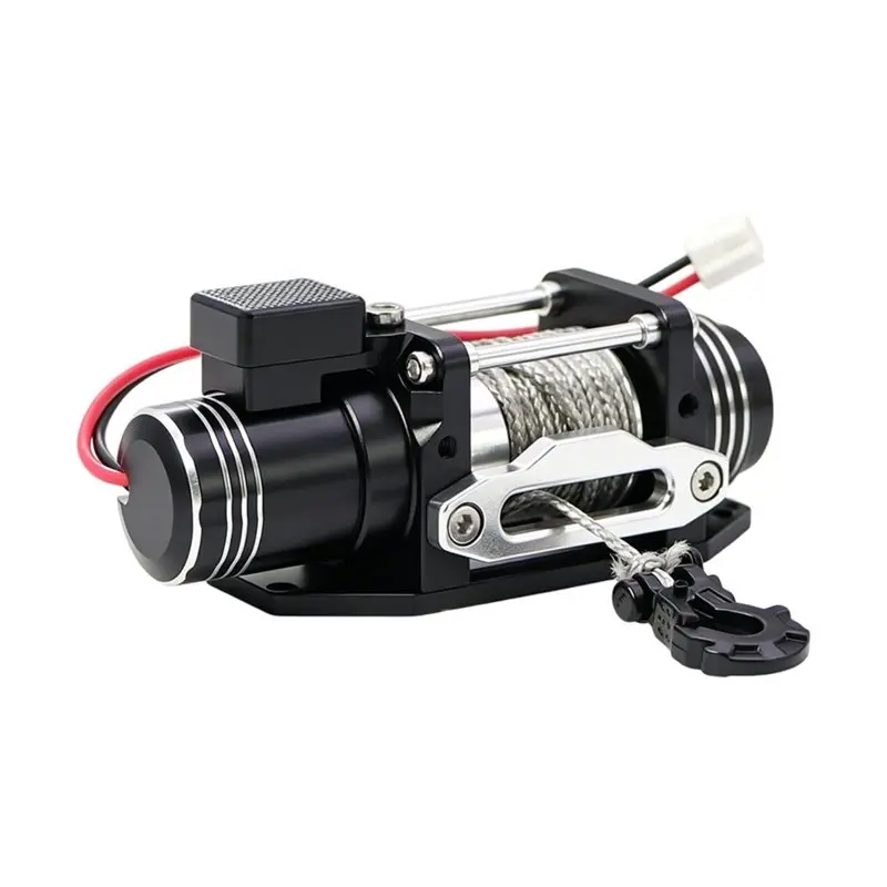 B05C-Electric Winch Simulated In Metal For 1/10 TRX4 SCX10 D90 RC4WD RC Crawler Car Upgrade Replacement Part