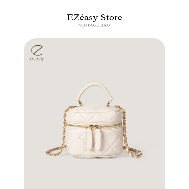 

EZeasy Light Luxury Niche Designer Bags for Women Diamond Lattice Chain Bag Small Square Box Bag Totes Messenger Crossbody Bags