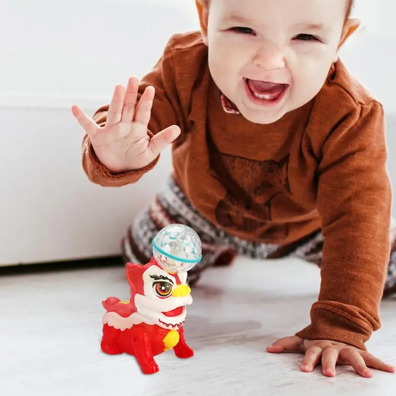 Elektrische Tier Spielzeug Für Kinder Lion Dance Leuchten Elektrische Tanzen Spielzeug Lernen Spielzeug Mit Musik Moving Interaktive Kinder Spielzeug Für