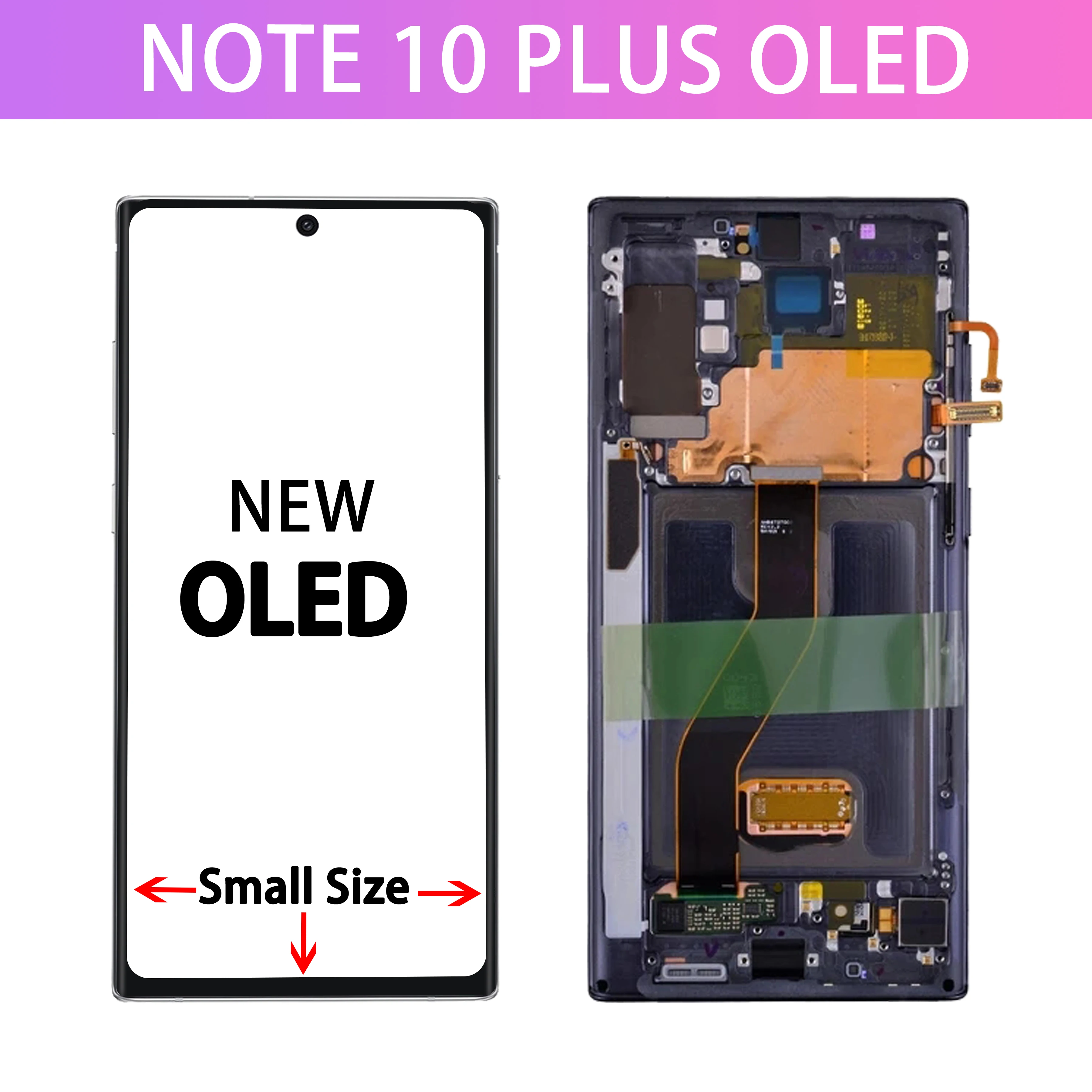 OLED LCD With Frame For Samsung Galaxy Note 10 Plus LCD SM-N975F SM-N976U Display Touch Screen Digitizer Assembly Replacement