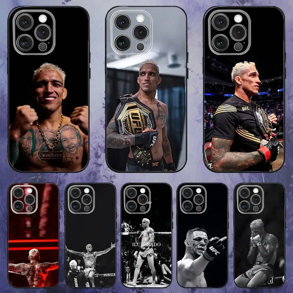 

Charles Oliveira Do Bronx Phone Case For iPhone 17,16,15,14,13,12,Pro,Max,Plus,E,SE4,Air,Mini Black Soft Box