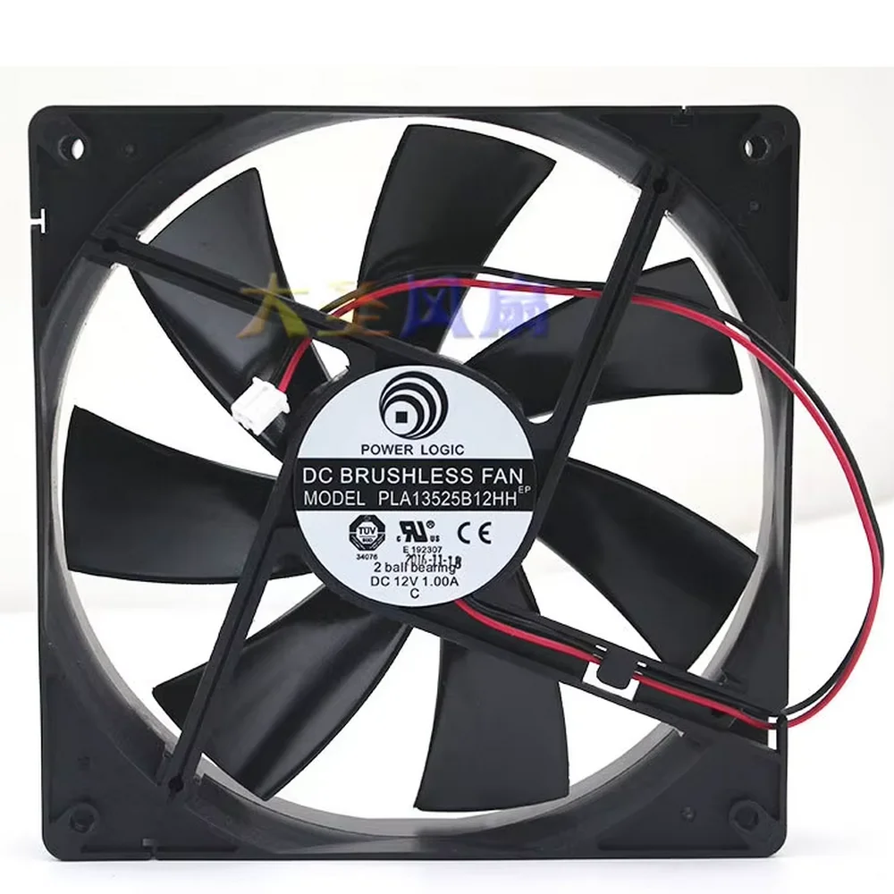 

Оригинальный PLA13525B12HH DC12V 1.0A 135*135*25 мм 2 линии компьютерный вентилятор охлаждения