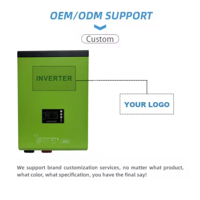 Low Frequency Split Phase Inverter 48v 5kw 3KW 24 Volt 6000watt 7KW Pure Sine Wave Hybrid Solar Inverter 120v 240v Usa 110v/220v
