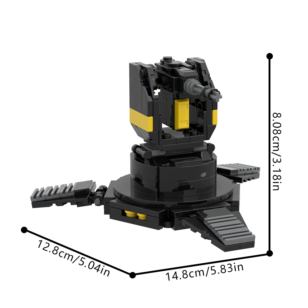 

MOC-205619 Helldivers 2 A/G-16 Gatling Sentry Bricks Model A/G-16 Gatling Sentry Building Blocks Assemble Toys Kid Birthday Gift
