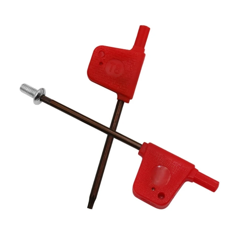 Clé à drapeau rouge en forme prune T5-T6 T7 T8 T9 T10 T15-T20, Torx Standard pour porte-outil tournage, vis