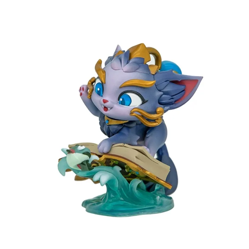 Original LOL League of Legends The Magical Cat Yuumi Game Statues Magic Cat Anime Action Figures Collectible Model Toys Gift