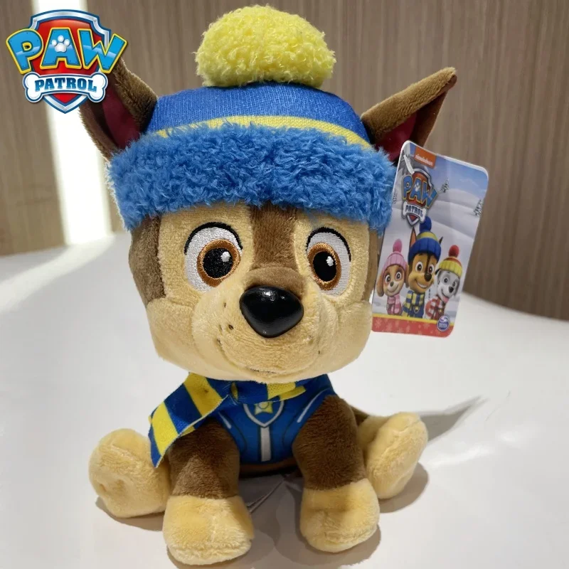 Original Paw Patrol Plush Toy Chase Marshall Skye Everest Doll New Style Dog Doll Patrol Team Cute Birthday Christmas Gift Toy