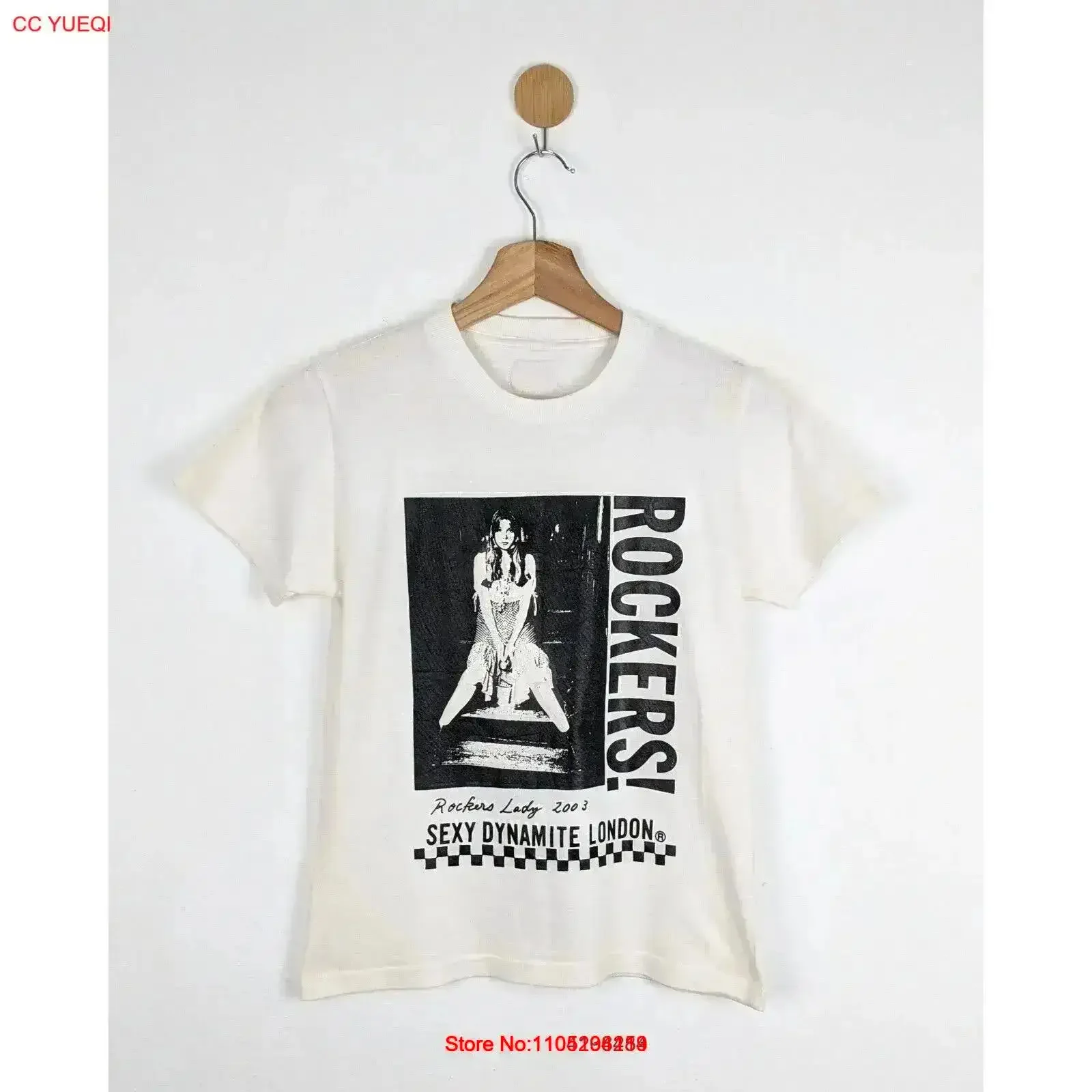 Sexy Dynamite Rockers Lady 2003 shirt vintage Washed Breathable graphic Slightly designer clothes Versatile vintage Washed