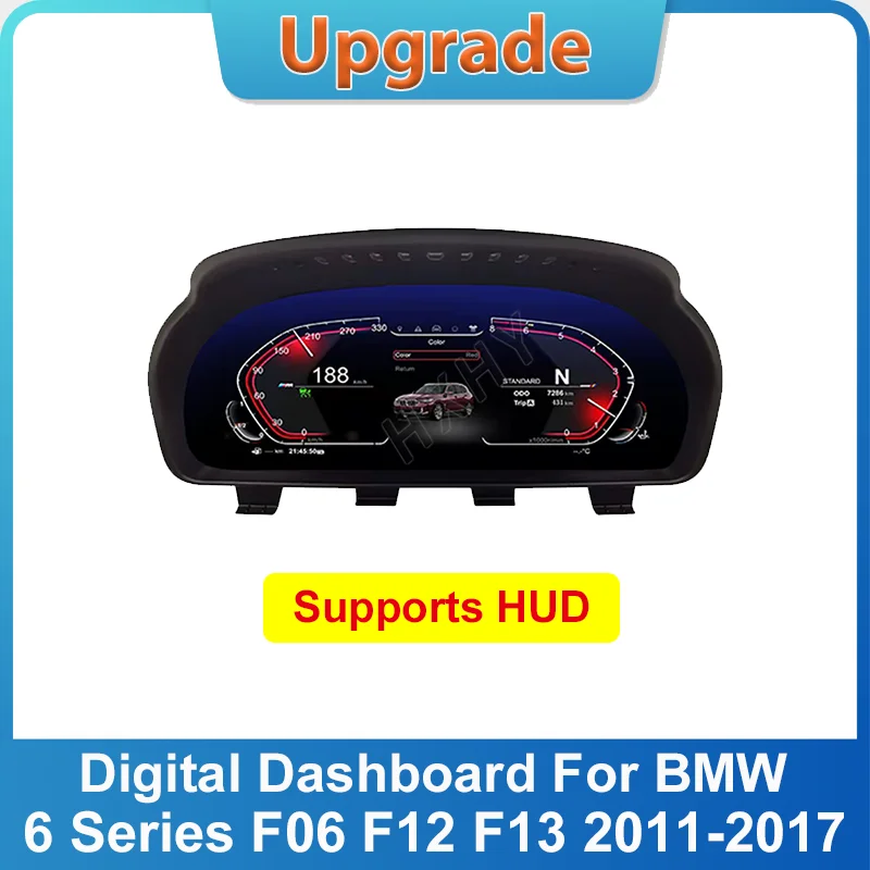 

New 2025 Latest Original Car Digital Cluster Instrument LCD Speedmeters Dashboard Player For BMW 6 Series F06 F12 F13 2011-2017