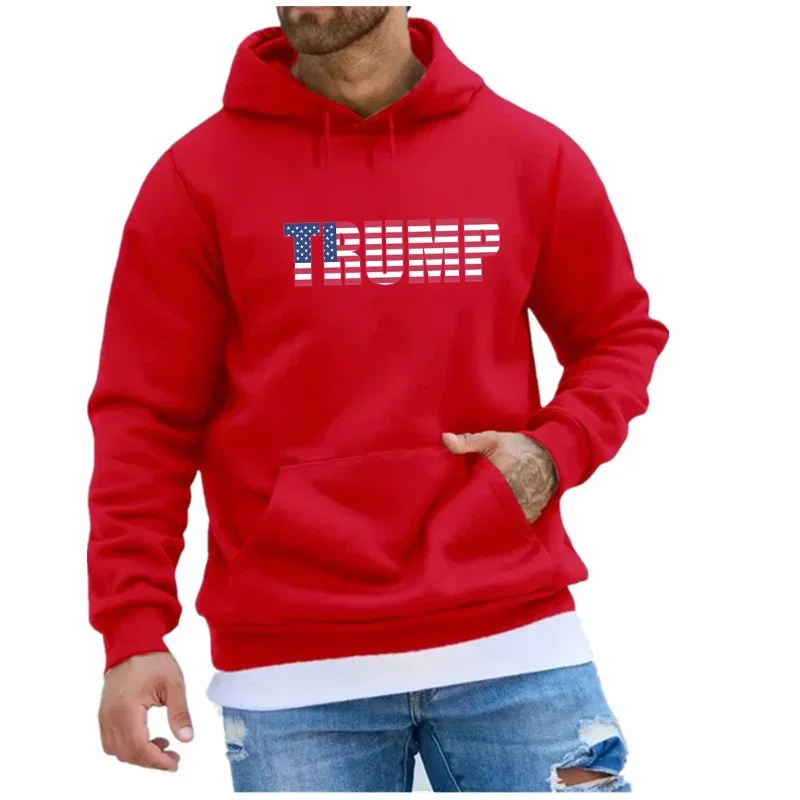 Trump 2024 Theme Hoody Hooded Shirt Sweatshirts for Men Men\'s Hoodies New & Graphic Essentials Hoodie Sweatshirt