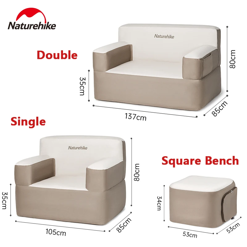 

Naturehike Inflatable Sofa Built-in Pump Outdoor Camping Lazy Sofa Bed Portable Inflatable Stool Camping Tent Air Cushion Bed