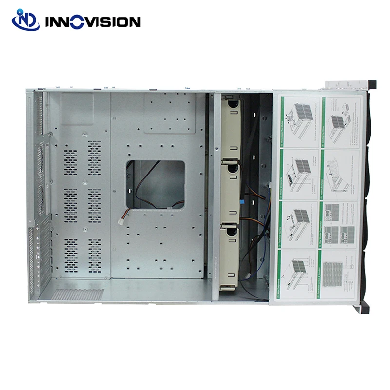 High Dense Rack mount 8U 72bay Top-Loaded  Storage Server Chassis 72HDD Trays Hotswap Case