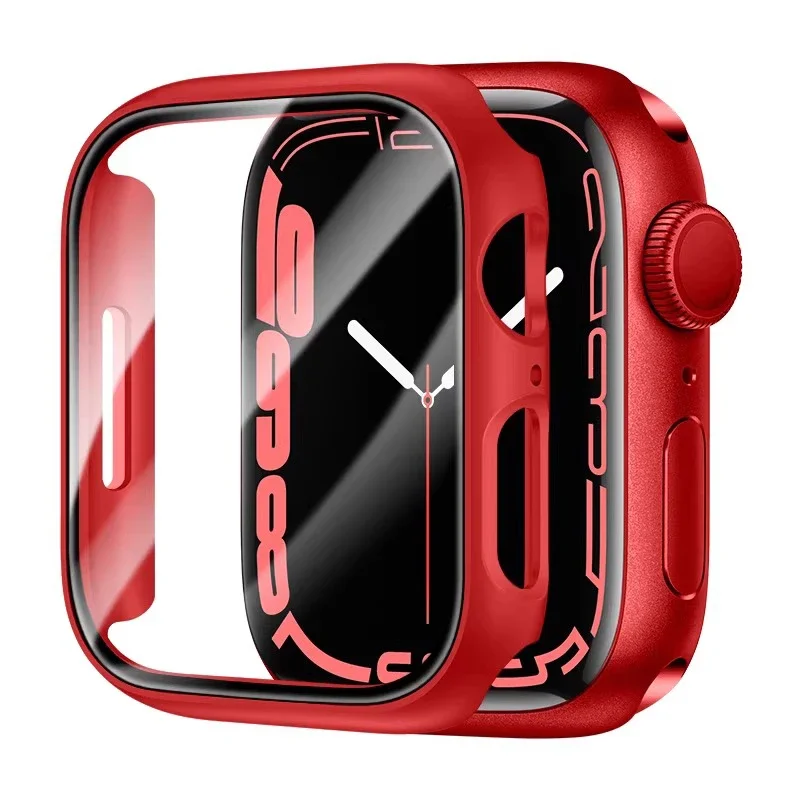 PC Case for Apple Watch Ultra 3-2 49mm 11 10 46mm 42mm Omni-Directional Protective Shell Cover for IWatch 9 8 7 6 5 SE 45mm 41mm