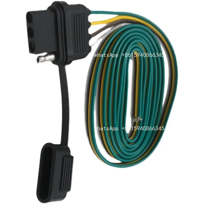 4-Pin cable 4-pin parallel socket with waterproof cover, length 60 inches, automotive tool parts