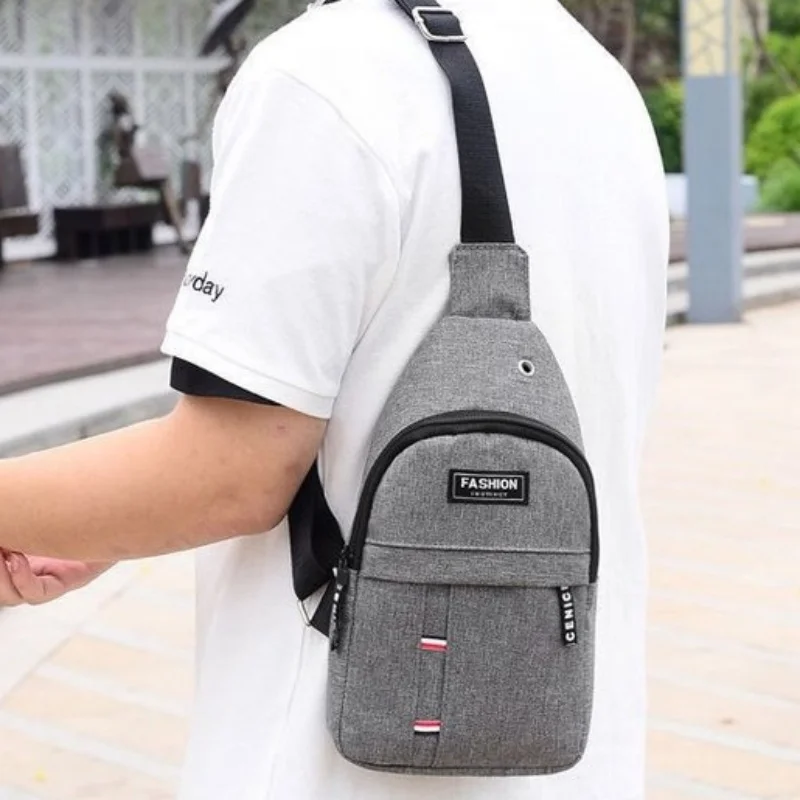 Casual borsttas voor heren, outdoor bergbeklimmen, fietsen, enkele schouder, schuine overspanning, buitensporttas van Oxford-stof