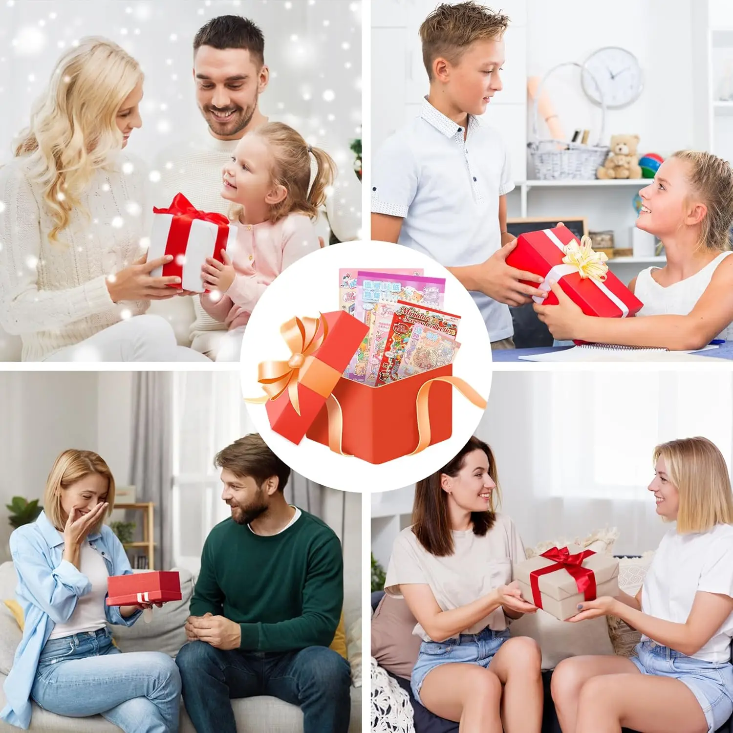 Pocket DIY 3D Sticker Scene Collection Book DIY 3D House Stickers Therapy Cute Cartoon Mini Stickers Scenes for Relief Stress image 5