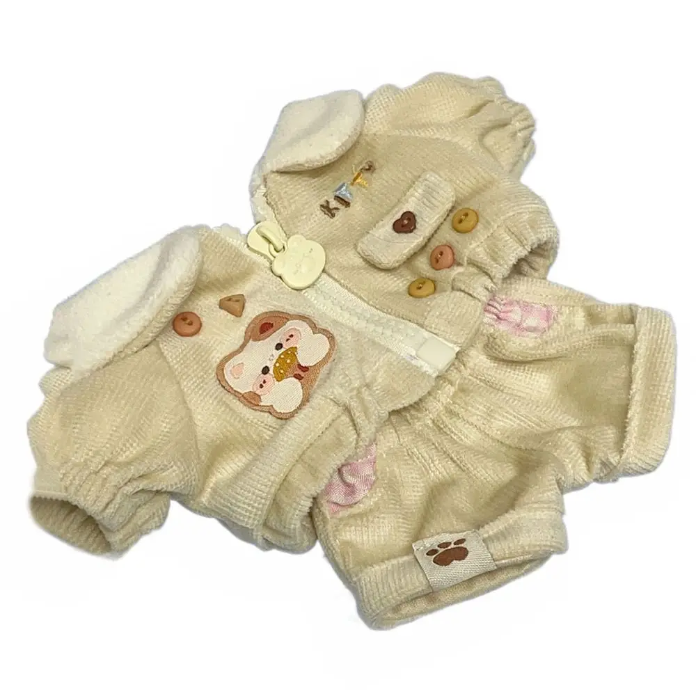 

Gift Replacement Outfit Playing House 20CM Doll Clothes Lapel Cotton Jacket Changing Dress Game Corduroy Coat Suit
