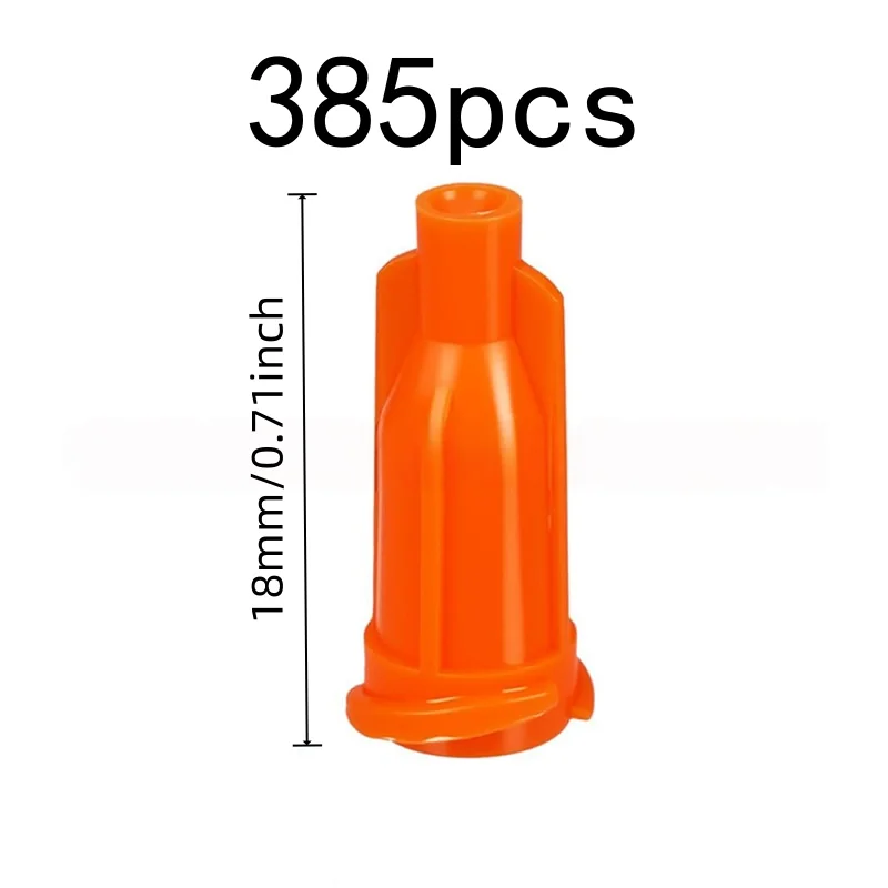 385 pcs Needle Hub Sealing Caps with Durable Plastic Material, ideal for Glue Bottle Sealing and Adhesive Preservation