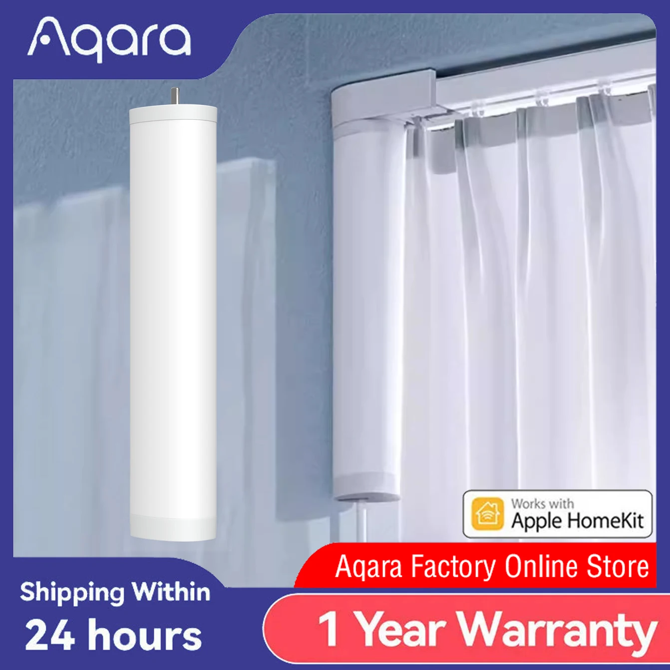 Aqara Smart Curtain Controller C2 Smart Home Fully Automatic Curtain Motor Remote Control Xiaoai Voice Control Work With Homekit