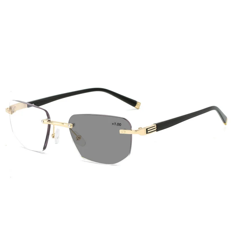 

Progressive Multifocal Rimless Reading Glasses Men Women Anti Blue Light Frameless Presbyopic Glasses Computer Eyeglasse